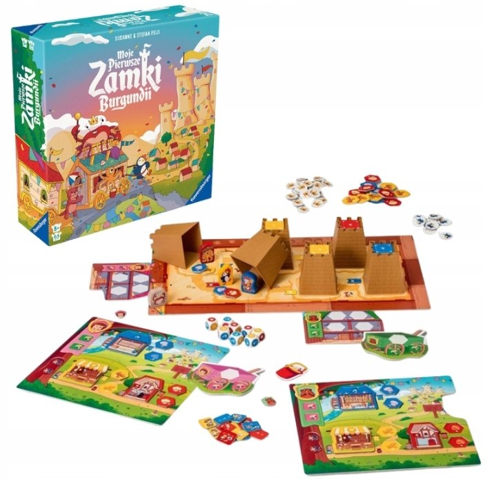 GRA PLANSZOWA MOJE PIERWSZE ZAMKI BURGUNDII STRATEGICZNA PLANSZOWKA 5 LAT