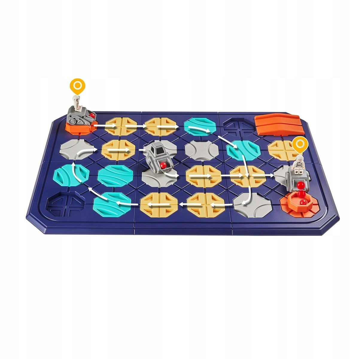 Gra Planszowa Tor Wyścigowy Labirynt Układanka Logiczna Gra 42 El ...