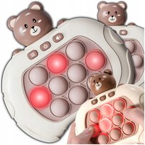 GRA POP IT PUSH IT ELEKTRONICZNA SENSORYCZNA ZABAWKA DLA DZIECKA DZIECI MIŚ