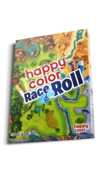 Gra rodzinna ROLL&RACE, z długopisami wymazywalnymi - Happy Color