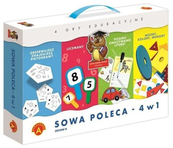 Gra Sowa mądra głowa poleca 4w1, zestaw D, Alexander