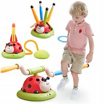 Gra Sportowa Zręcznościowa Dla Dzieci Skakanka Rzut Do Celu Wyrzutnia 3W1, Gra zręcznościowa, MTOYS