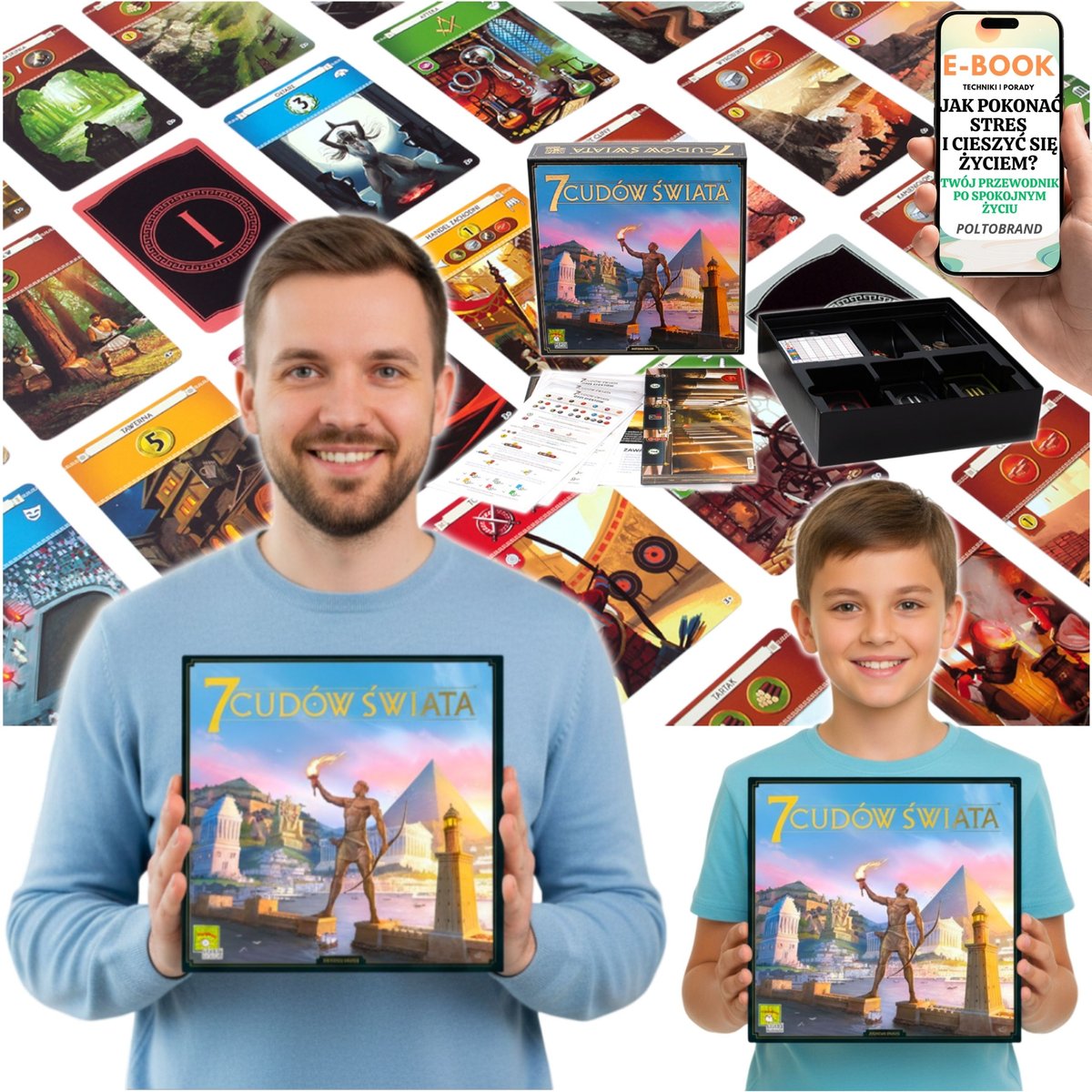 GRA STRATEGICZNA 7 CUDÓW ŚWIATA NOWA EDYCJA REBEL POLSKA EDYCJA PREZENT DLA DZIECKA 11 12 13 14 15 Latka + EBOOK-1