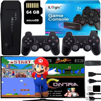 GRA TELEWIZYJNA KONSOLA RETRO MINI + 21000 GRY VIDEO EMULATOR + 2 PADY HDMI - iLogic