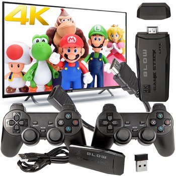 GRA TELEWIZYJNA TV MINI RETRO KONSOLA HDMI BEZPRZEWODOWY PAD x2 22073 GIER - Blow