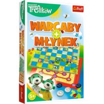 Gra Trefliki Warcaby + Młynek zestaw gier 01920 Trefl