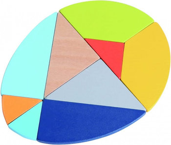 Gra układanka Jajko tangram w puszce - IWOOD