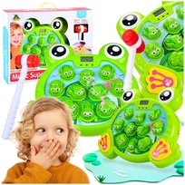 GRA ZRĘCZNOŚCIOWA DLA DZIECI WYSKAKUJĄCE ŻABKI Z MŁOTKIEM MUZYCZNY TŁUCZEK, Bounn