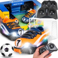GRA ZRĘCZNOŚCIOWA PIŁKARSKI SAMOCHÓD ZDALNIE STEROWANY AUTO PODŚWIETLENIE
