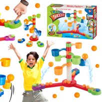 Gra Zręcznościowa Skaczące Kulki Piłeczki Traf Do Kubeczków Wyrzutnia, Import ProNice