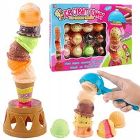 Gra zręcznościowa zabawka wieża balansująca lody gałki klocki stojak zestaw