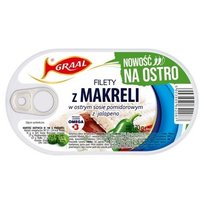 GRAAL Filety z makreli w ostrym sosie pomidorowym z jalapeno 170g Inna marka