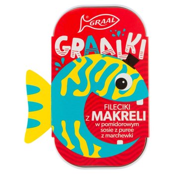 GRAAL Graalki Fileciki z makreli w pomidorowym sosie z puree z marchewki 110 g - Graal