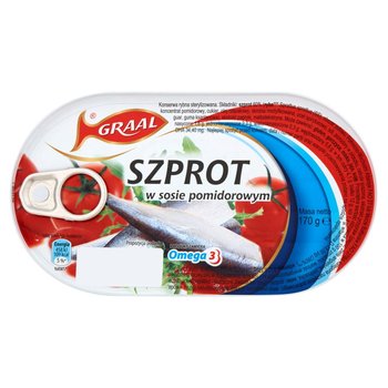 Graal szprot w sosie pomidorowym 170g - Graal