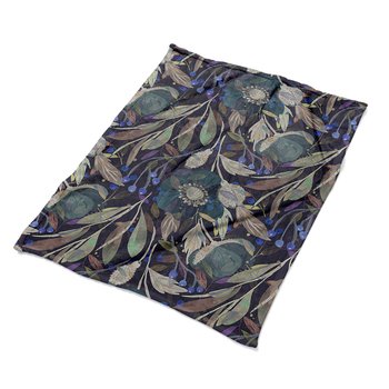 Grafika koc narzuta na łóżko Wzór botaniczny wzory, Fabricsy - Fabricsy