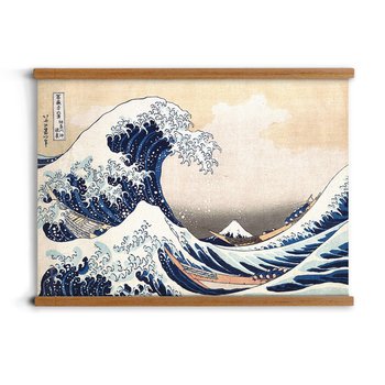 grafika z zawieszką A2 vintage Wielka fala Hokusai, ArtprintCave - ArtPrintCave