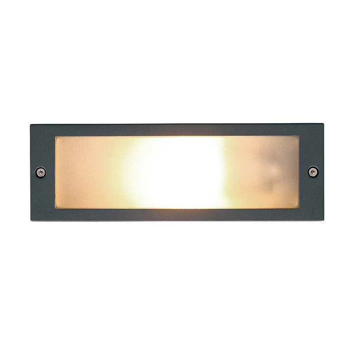 Grafitowy wpust INA 4907 prostokątna lampa zewnętrzna do ogrodu