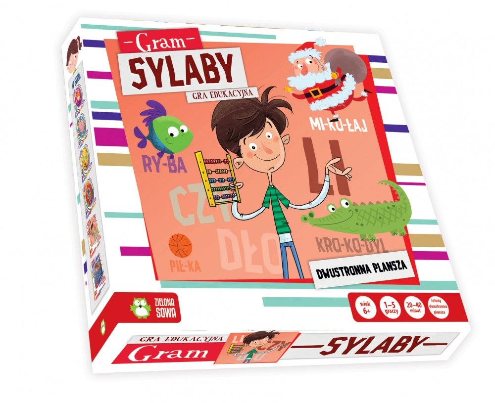 Gram w… Sylaby, Gra edukcyjna, Zielona Sowa, Gra planszowa