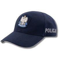 Granatowa Czapka z Daszkiem Letnia Służbowa Policja RipStop Regulowana 54 Modus