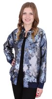 Granatowa, elegancka narzutka w kwiaty John Zack XL sarcia.eu