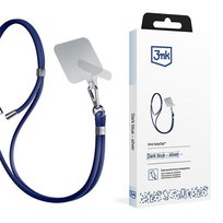 Granatowa regulowana smycz na szyję do telefonu/smartfona - 3mk EasyClip Inna marka