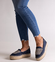 Granatowe espadryle Big Star JJ274889-39