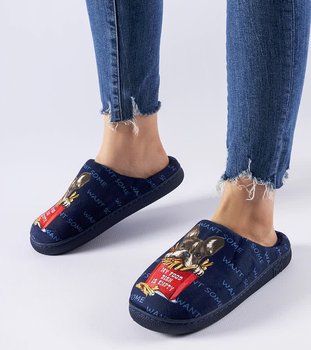 Granatowe miękkie kapcie Frenchfries-40/41 - Inna marka