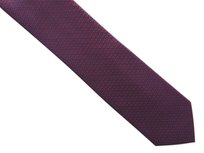 Granatowo-bordowy krawat męski, strukturalny materiał D359 Modini