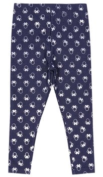 Granatowo-srebrne Legginsy, Getry Minnie Disney - Rozmiar - 6-9 M 74 Cm - Disney