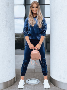 Granatowy damski komplet welurowy SO COMFY Dstreet AY0884-L/XL - Inna marka