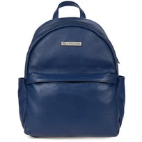 Granatowy mały skórzany plecak damski elegancki plecaczek A5 Beltimore P15 granatowy