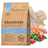 GRANDORF DOG MEDIUM&MAXI ADULT karma sucha dla psa Białoryby 10 kg