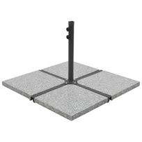 Granitowe obciążniki do parasola VIDAXL, szare, kwadratowe, 25 kg