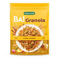 Granola BAKALLAND BA! 5 ziaren z miodem 300 g Bakalland
