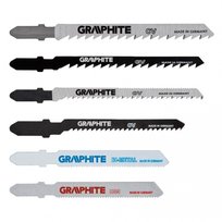 GRAPHITE, Brzeszczoty do wyrzynarki, uchwyt typu T, 6 szt., 57H754