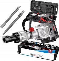 GRAPHITE, Młot wyburzeniowy, uchwyt sześciokątny 30 mm, 1700W, walizka, 58G868