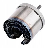 GRAPHITE, Otwornica do drewna 26 - 63 mm, h 50 mm zęby hartowane, zestaw 7 szt., 56T752