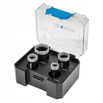 GRAPHITE, Otwornice diamentowe (18, 22, 27, 35 mm), zestaw 4 el., 55H318