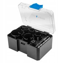 GRAPHITE, Otwornice stalowe z ostrzem z węglika spiekanego (19, 25, 32, 38, 51, 64 mm), zestaw 10 el., 57H923