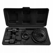 GRAPHITE, Otwornice z adapterami, 19-76 mm, zestaw 15 szt., 56T724