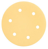 GRAPHITE, Papier ścierny na rzep 225 mm, K180, 5 szt., z 6 otworami do szlifierki 59G264, 59G265, 54H031