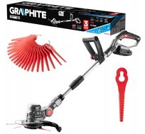GRAPHITE, Podkaszarka akumulatorowa Energy+ 18V, Li-Ion, szerokość koszenia 254 mm, bez akumulatora, 58G030