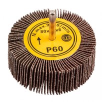 GRAPHITE, Ściernica listkowa trzpieniowa, 80 x 30 mm, K60, 55H761