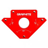 GRAPHITE, Spawalniczy kątownik magnetyczny 122 x 190 x 25 mm, udźwig 34.0 kg, 56H903