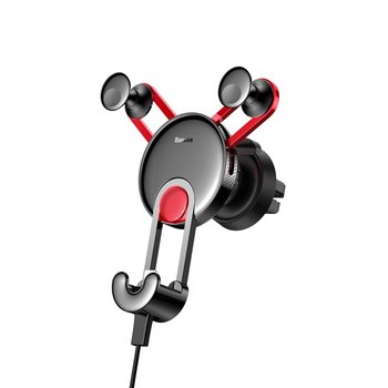 Grawitacyjny uchwyt samochodowy Baseus YY na kratkę + kabel USB Typ C - Baseus