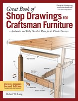 Great Book of Shop Drawings for Craftsman Furniture, Second Edition Robert W. Lang