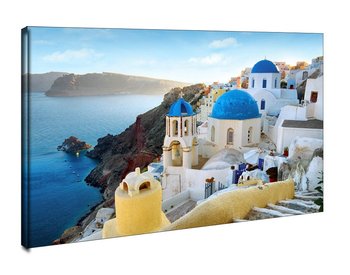Grecja, Santorini, Oia - obraz na płótnie 70x50 cm - Galeria Plakatu