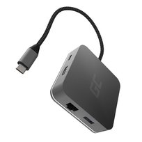 Green Cell - Adapter, Przejściówka, Hub Usb-C 6W1 (Usb 3.0 Hdmi Ethernet Usb-C) Greencell