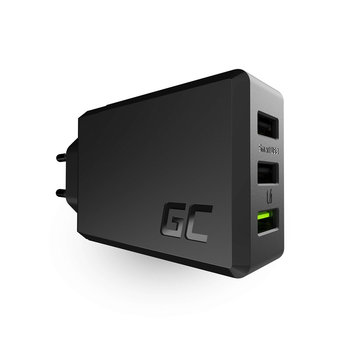 Green Cell ChargeSource 3 - Ładowarka sieciowa 3xUSB 30W Ultra Charge, Smart Charge - Green Cell