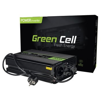 Green Cell Przetwornica Inv07 12V-230V 300W/600W Czysta Sinusoida - Green Cell